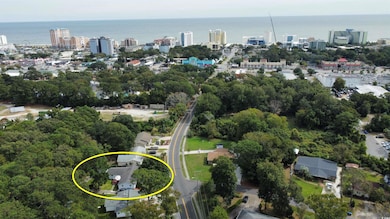 This aerial view shows how close to home is to the