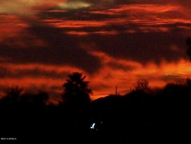 Sunset from golf course