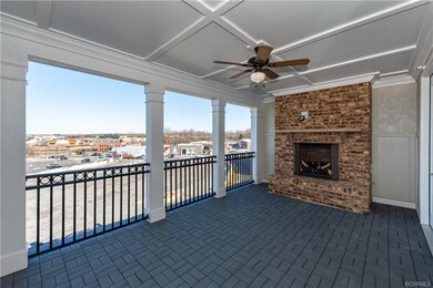 Front facing terrace with open views! Gas Fireplac