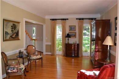 Formal Living Room Features Wood Floors and Nice D