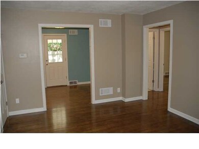 View from front door to dining room