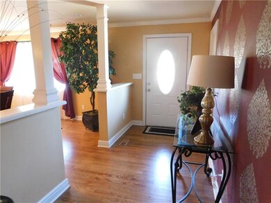 Entry.  Notice the beautiful hardwood floors.