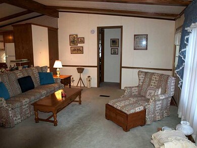 Living Room. Open Floor plan with cathedral ceilin