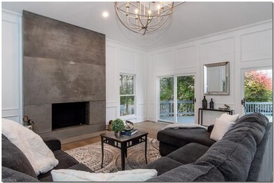 Custom 13' tall Concrete Fireplace