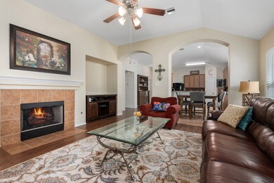 Main Living Area - Angle 2 showing the kitchen and large casual dining area.