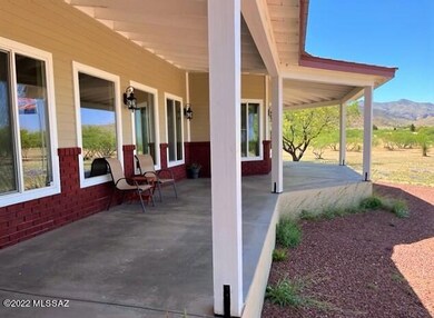 Partial front porch view