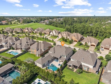 Ariel overview of home in neighborhood