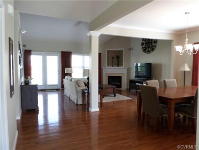 Expansive open floor plan with grand view of great