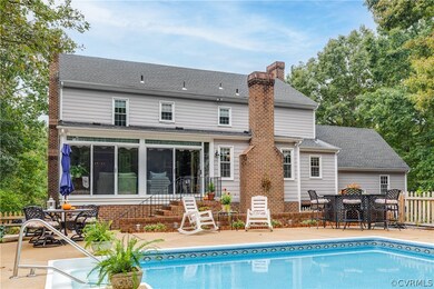 Multiple dining and entertaining areas surrounding