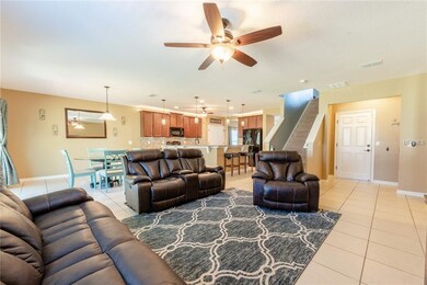 Bright and open floor plan showcasing easy care ti