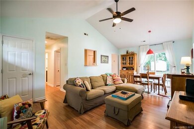 View of the main living area with new sliding door