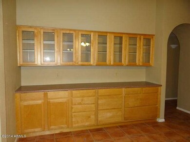 cabinets in dining area