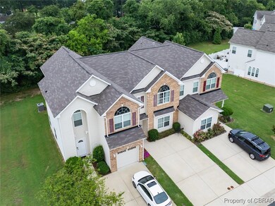 View from above of property