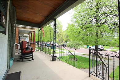 Large porch on quiet street.