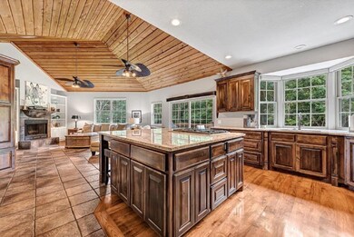 Remodeled kitchen.  Granite countertops.  Hickory
