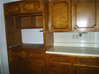 Kitchen. This area on the Left is a pull out shelving area.