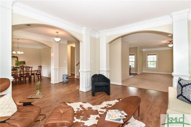 View from Living Room to Dining Room and Family Ro
