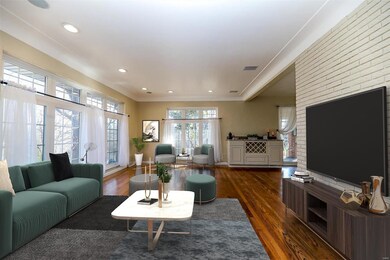 VIRTUALLY staged - to show sample furniture set up.