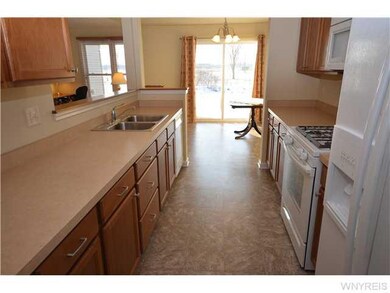 Kitchen. The kitchen has tons of storage and conne