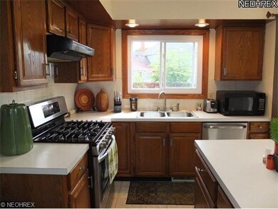 Spacious kitchen with island.