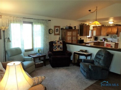 Large Open Living, Dining and Kitchen area
