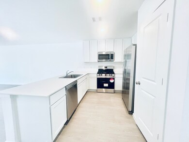 Kitchen includes all stainless steel appliances
