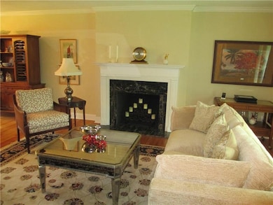 Living Room Log Burning Fireplace