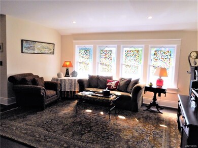 The generous Living Room is light and bright.