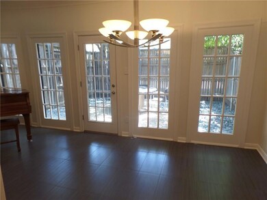 Dining room flow to the living space and patio