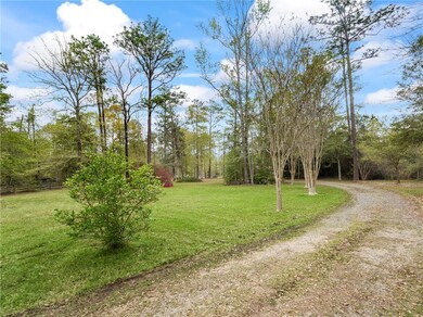 long, private driveway