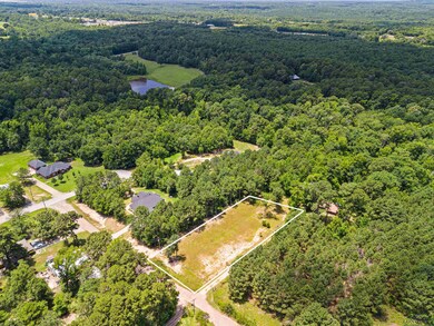 Aerial view featuring a wooded view and a water vi