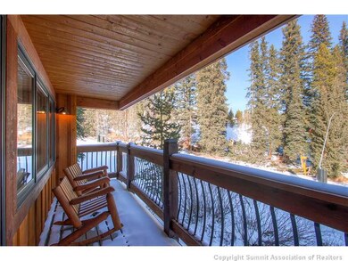 Patio/Deck. literally sits on ski run/trail