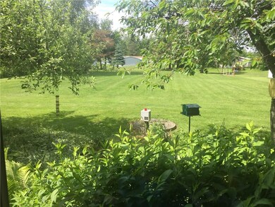 The view from the living room bay window