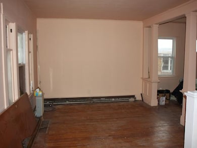 Living Room. Hardwoods and nice architectural feat