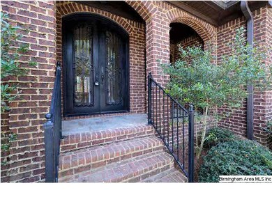 Beautiful entrance with castle gate doors