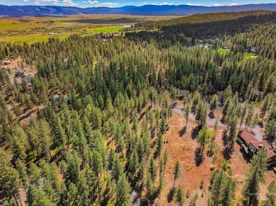 Aerial view of a mountainous background