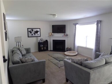 Family room with gas fireplace