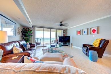 living room with sliders to balcony