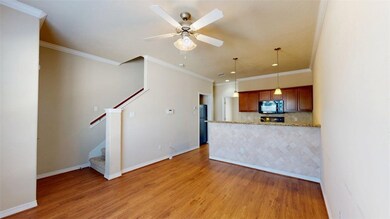 Unfurnished living room featuring light wood-type