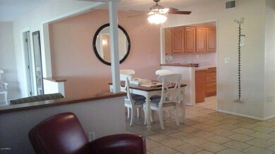 Family room towards kitchen