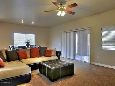 Living Room w/Sliders to Patio