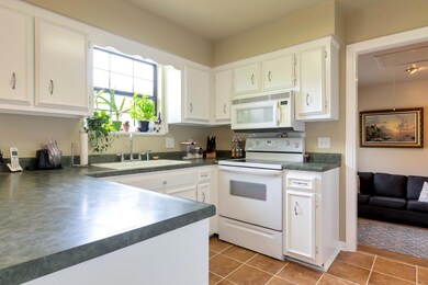 Kitchen w/nice view of beautiful back yard
