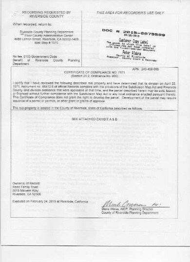 Certificate of Compliance