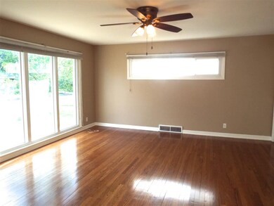 Beautiful hardwood floor throughout living room, h