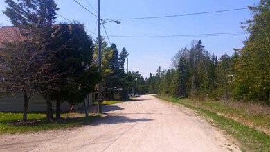 Looking west from lot