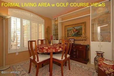 Formal Living Area w Golf Couse Views