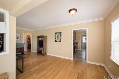 Living Room, note bamboo floors and crown molding