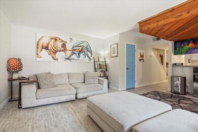 Living room featuring hardwood / wood-style floors