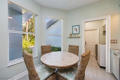 In Kitchen breakfast nook with designer furnishing