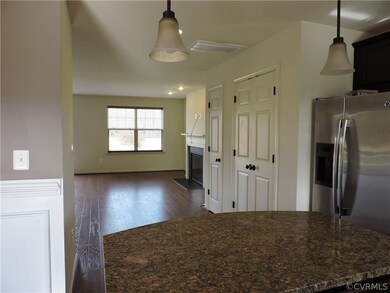 View of family room from kitchen